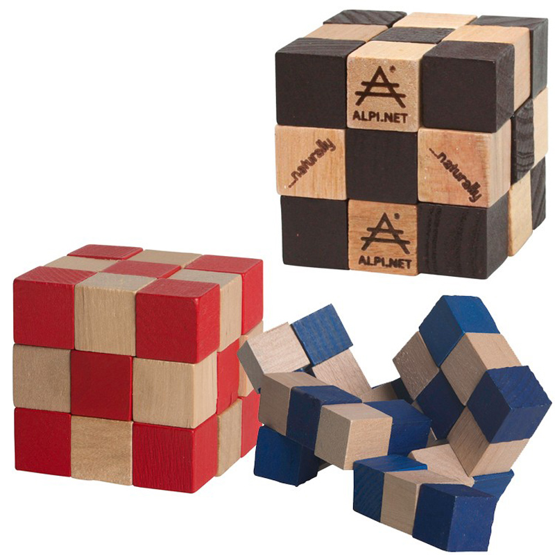 Wooden Elastic Cube Puzzle