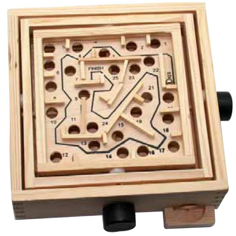 CLOSEOUT: Wooden Double Maze Puzzle