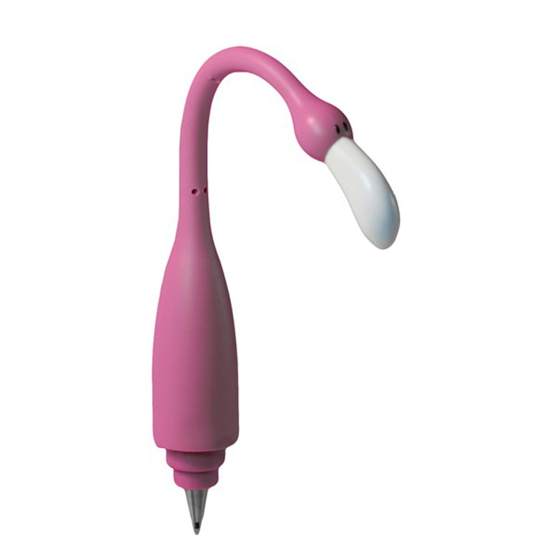 Bendy Pink Flamingo Pen