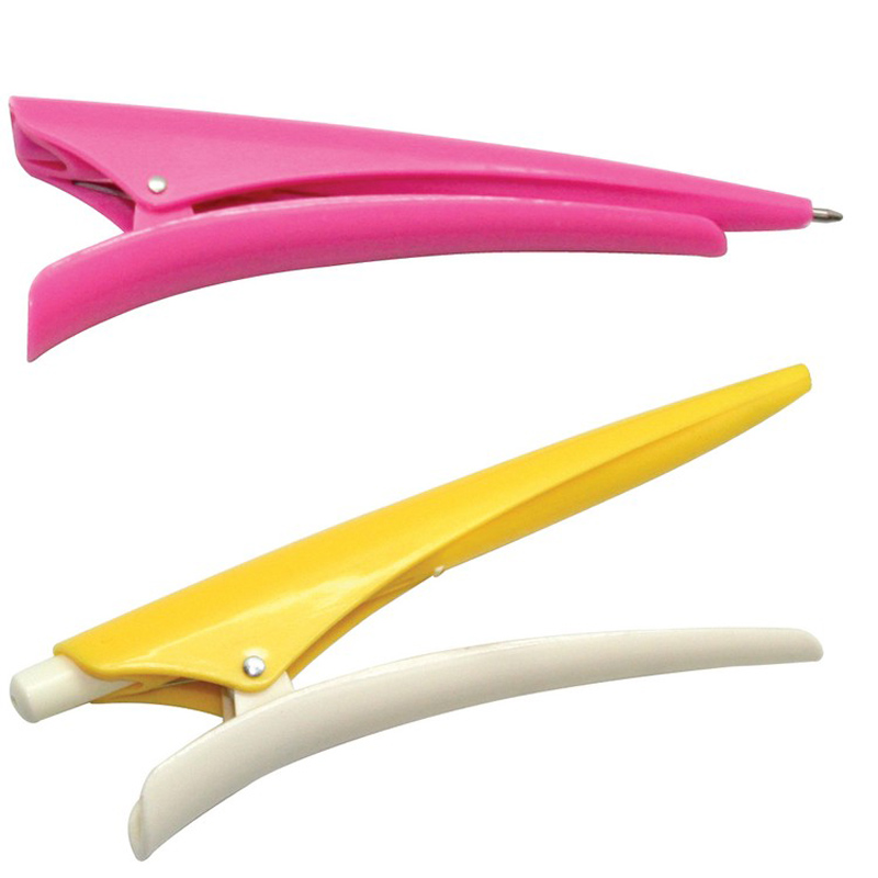 Hair Clip Ballpoint Clicker Pen