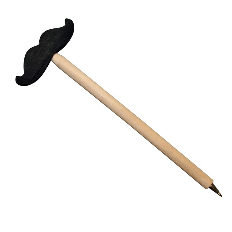 Wooden Mustache Pen