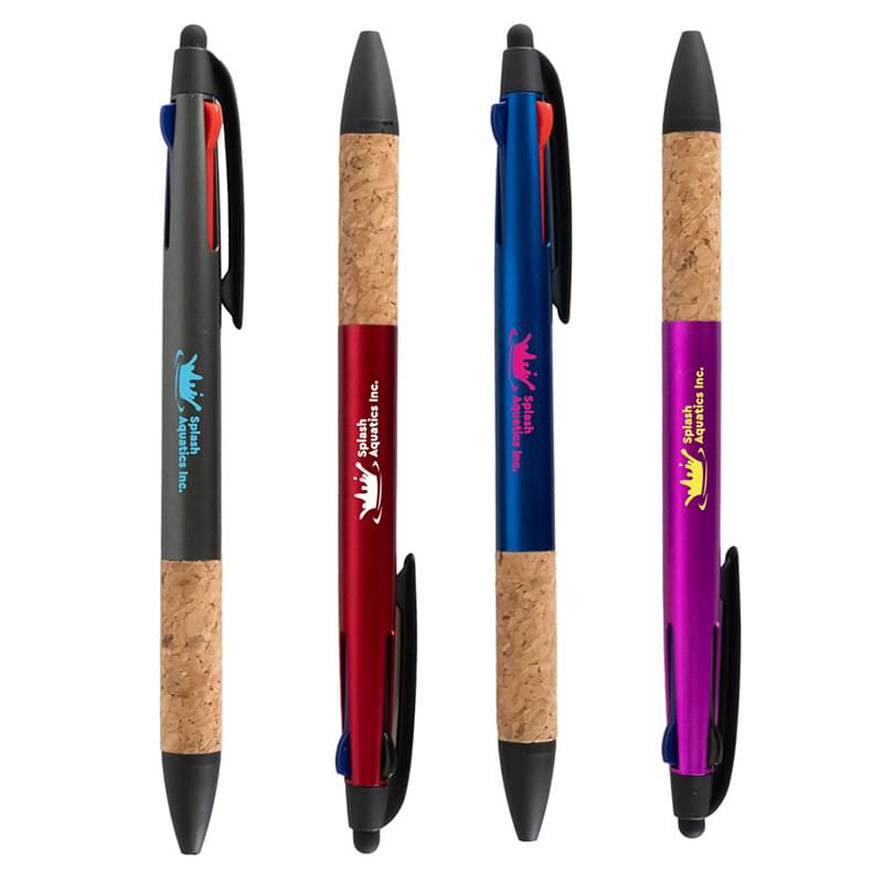 3 Color Pen w/ Cork Grip

#24617