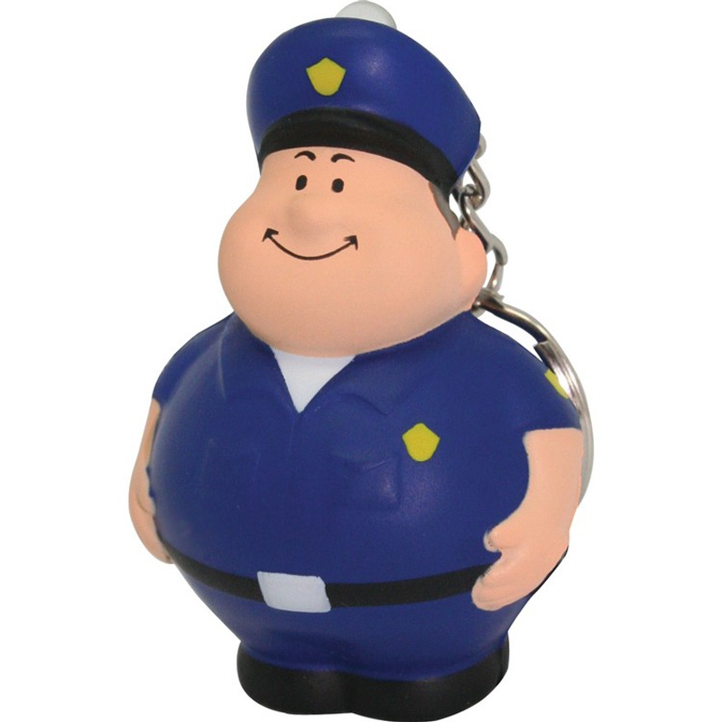Policeman Bert Squeezies Keychain