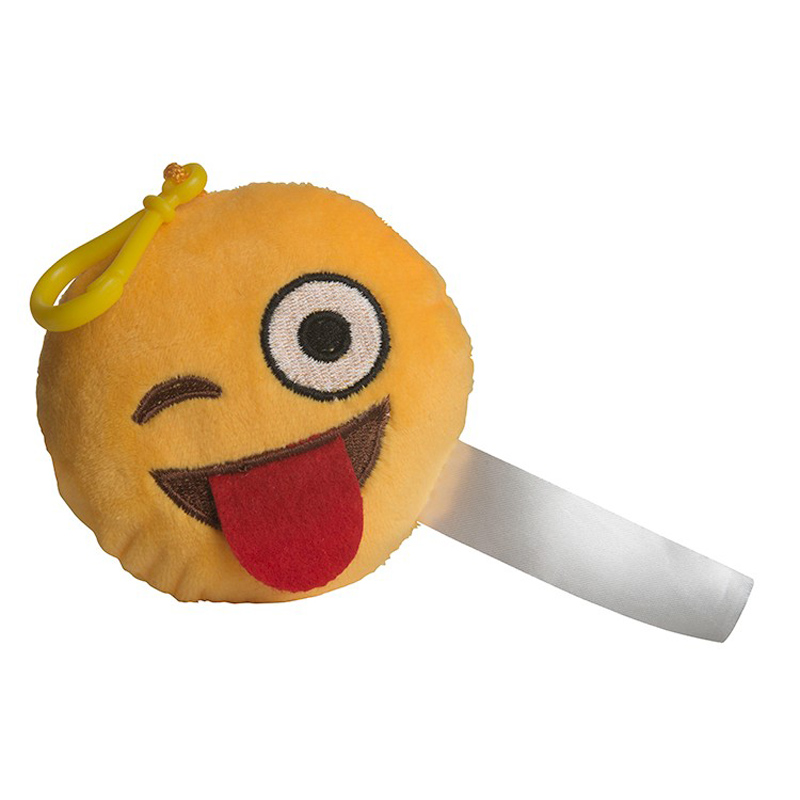 Wink Wink Emoji Plush Keychain