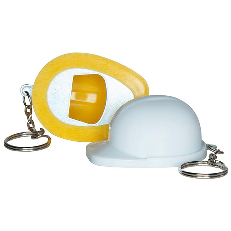 Hard Hat Bottle Opener Keychain