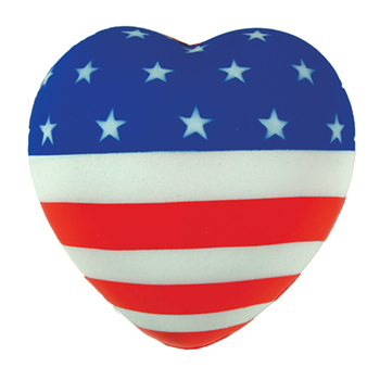 American Flag Heart Squeezies