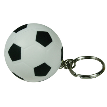 Soccer Ball Squeezie Keyring