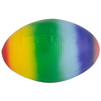 Rainbow Football Squeezies Stress Reliever